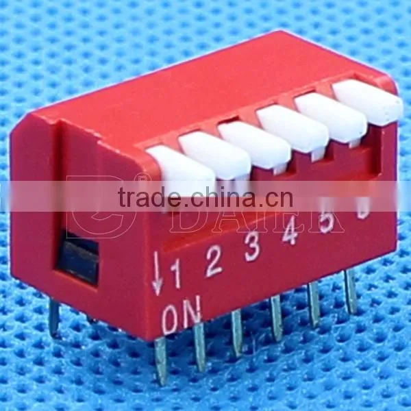 2.54mm Piano Type Dip Switch 8 Way 8 Pin Dip Switch Datasheet And 12 Position Dip Switch Piano Sw Type photo-4