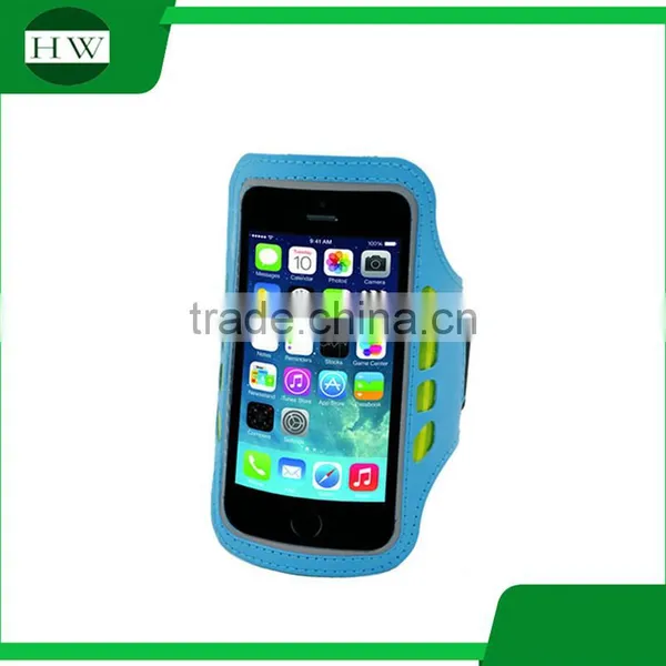 Outdoor Sport Accessories Logo Printed Luminous Armband Running Stretch Led Mobile Phone Armbag Arm Band photo-5