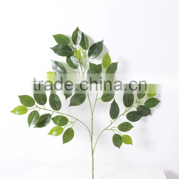 SJ070913 Banyan Ficus Tree Branches and Leaves Wholsale Silk Tree Leaf photo-5