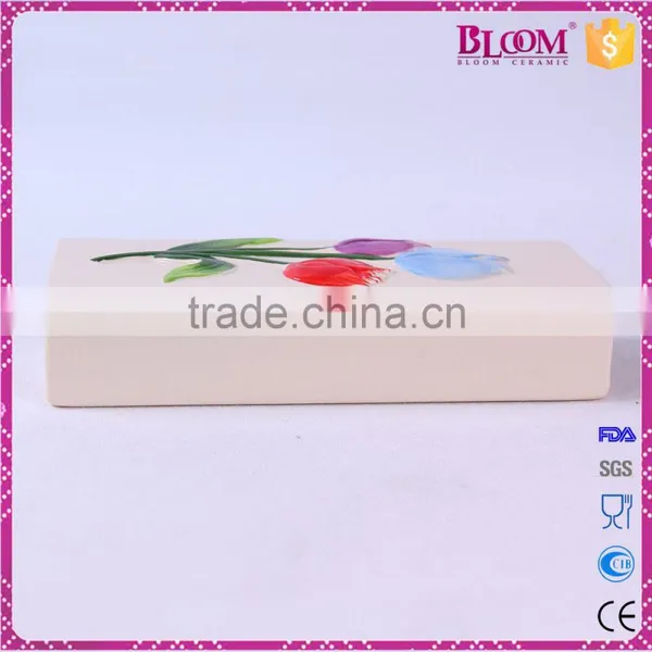 Hand-painted Ceramic Flower Wall Mounted Humidifier photo-2