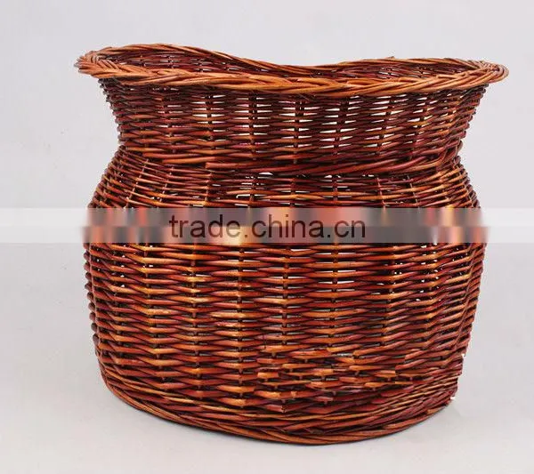 Cheap Luxury Round House Rattan Cat House With Cotton Mat photo-3