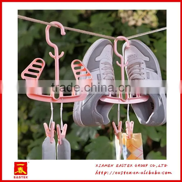 Multipurposed Shoes and Socks Hanger Hook Rack photo-3