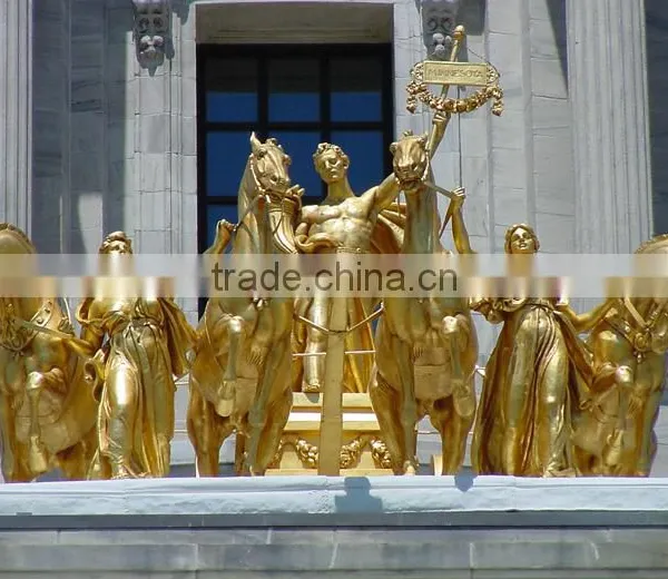 Popular Garden Decor Golden Horse Statue photo-3