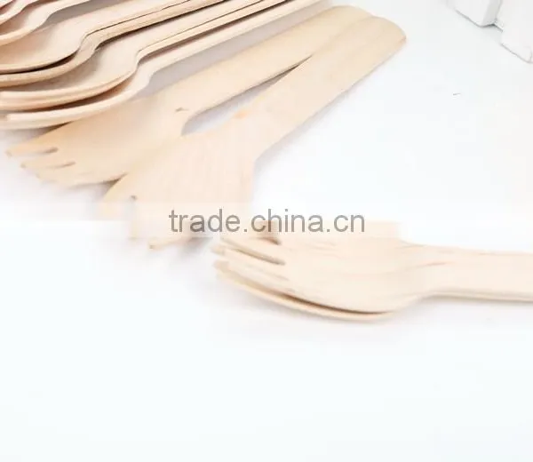 Manufacture 24pcs Disposable Wooden Forks/knife/spoon photo-2