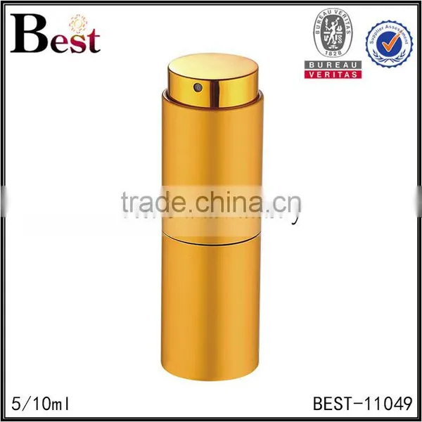 Cosmetic Best Selling Wholesale 5ml 10ml Rotary Glass Perfume Bottle Luxury Colorful Aluminum Cover Spray Bottle Perfume photo-5