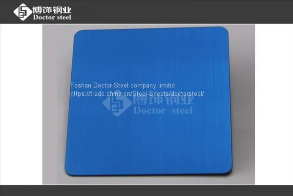 316 HL Sapphire Blue Decorative Stainless Steel Sheet Price photo-2