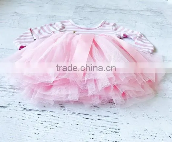 2017 Newborn Baby Clothes Girl Party Children Frocks Designs Tutu Dress Hsd2043 photo-5