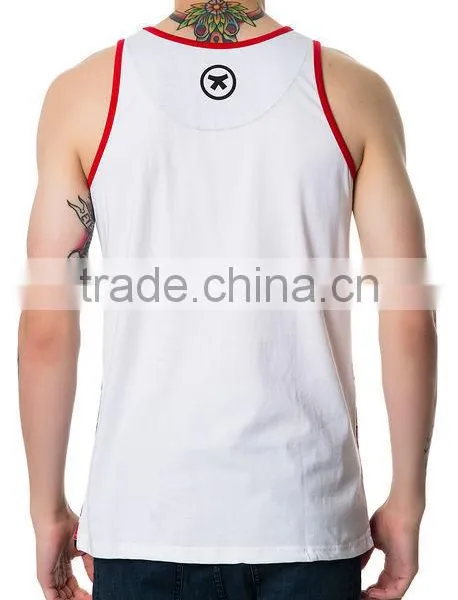 Wholesale Floral Printing Mens Custom Tank Top photo-4