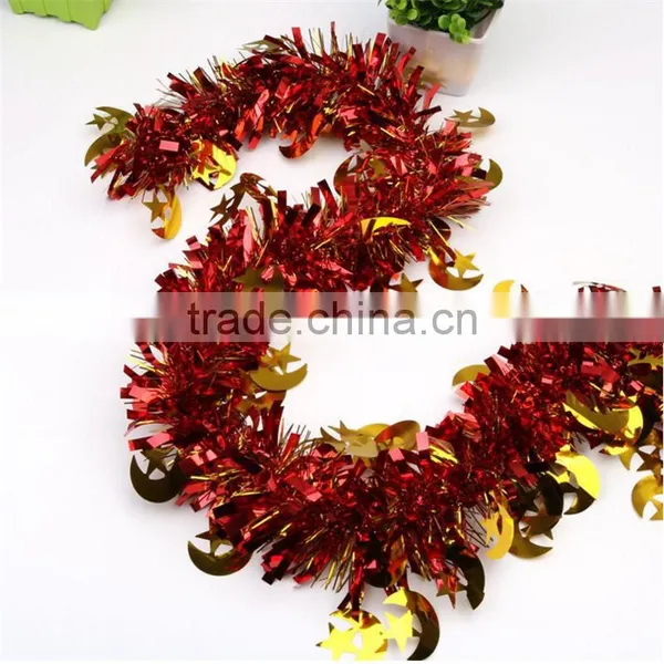 2017 Best Seling Colorful Leaves Machine Christmas Tree Decorations Tinsel Garland photo-4