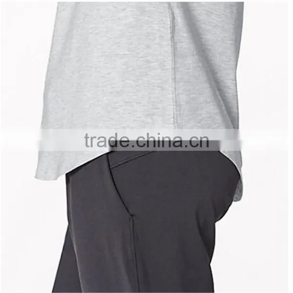 Blank Ladies Curved Hem 100% Brushed Cotton Lycra T-shirt photo-4