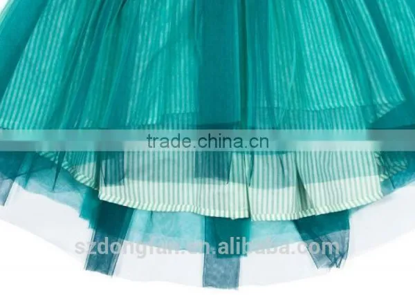 2017 Spring New Arrive Hose Sport Tulle Blue Dress 3D Printed Pretty Dress For Girls Easter Holiday Clothing photo-3