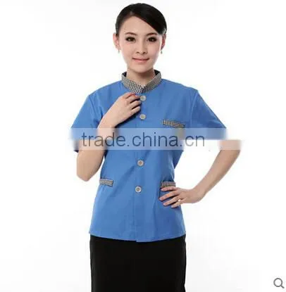 Custom Perfect Fit Chinese Restaurant Nice Design Hotel Housekeeping Uniform in Guangzhou photo-2