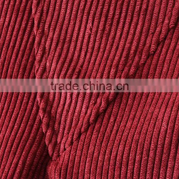 A-Line Dark Red Lace up Round Collar Sleeveless Mini Corduroy Dress photo-6
