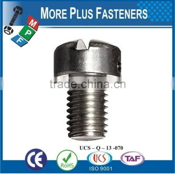 Made in Taiwan Slotted Fillister Stainless Steel Zinc Drilled Fillister Head Machine Screw photo-4