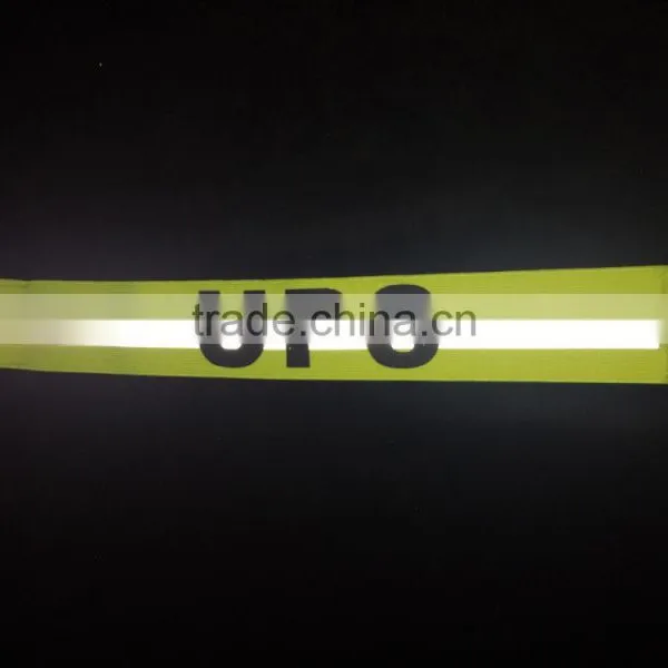 Cheap Custom Printing Magic Tape Elastic Reflective Armband Bracelets photo-3
