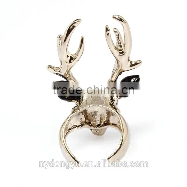 Lady Lovely Cow Head Ring/creative Brass Women Ring/top Quality Ring photo-6