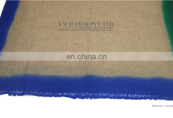 Gauze Pashmina Wool Four Side Ombre photo-3
