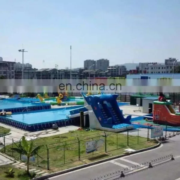 Portable Water Park Equipment , Cheap Inflatable Floating Water Park photo-3