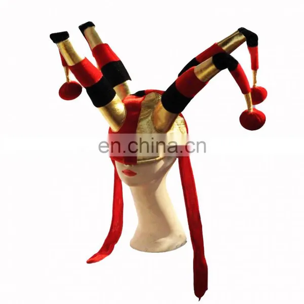 MCH-1011 Party Carnival Wholesale Custom Logo Foam Hats Funny Adult Jester Clown Hats With Horns for Adults photo-6