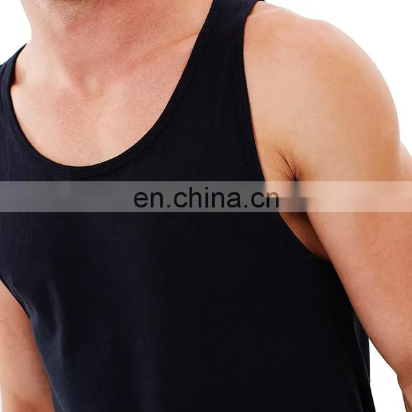 Summer Burnout Drop Armhole 95% Cotton 5% Plain Spandex Stringer Mens Blank Custom Tank Top Men Gym photo-4