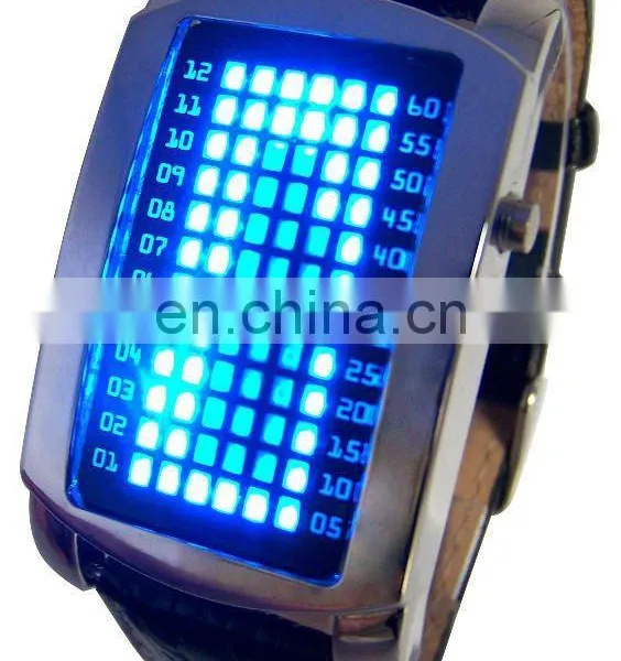 LED Binary Watch Electronic Binary Watches 72 Led Watch