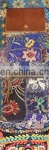 Banjara Style Yoga Bag Yoga Met Bag Ethnic Hand Embroidered ViNtAgE INDIAN Kantha YOGA Mat Bag LEATHER Crossbody Embroidered Yog photo-4