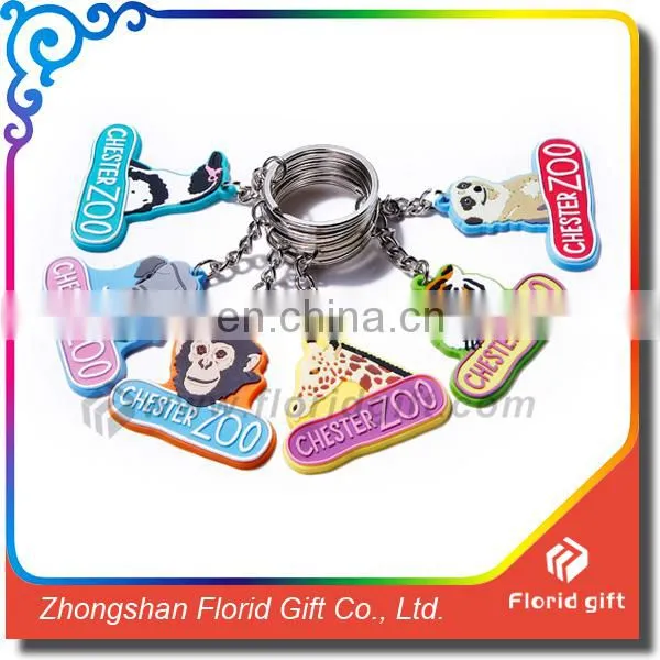 Newest Design Custom Logo Soft Pvc Keyrings With Good Selling photo-5