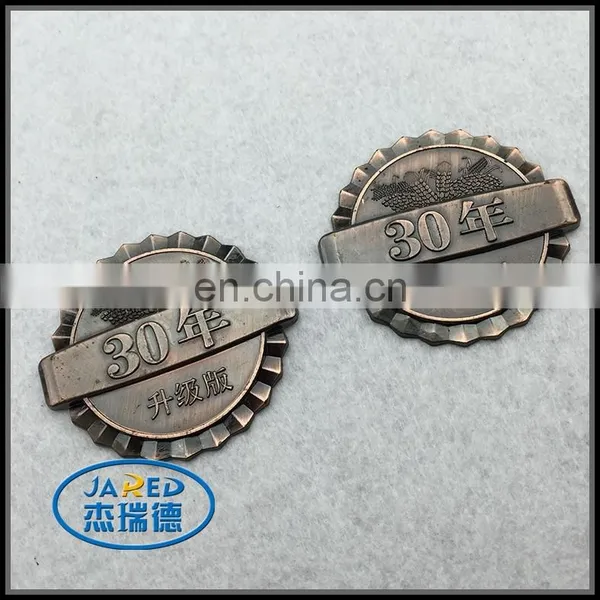 Adhesive Low Price Metal Wine Label Aluminum Material