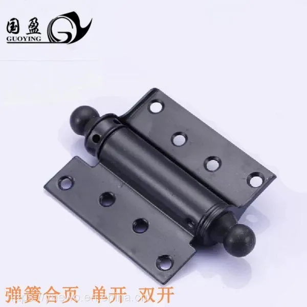 Spring Iron Hinge Single Double Spring Hinge Left and Right Automatic Close Hinge Automatic Rebound Bar Cowboy Free Door Hinges