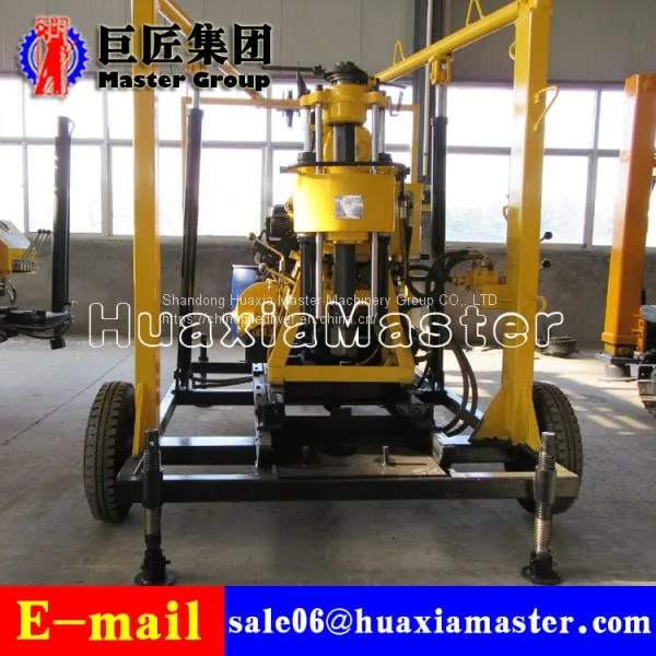 XYX-130 Portable Wheel Type Rock Core Drilling Rig Exploration Drilling Machine photo-4