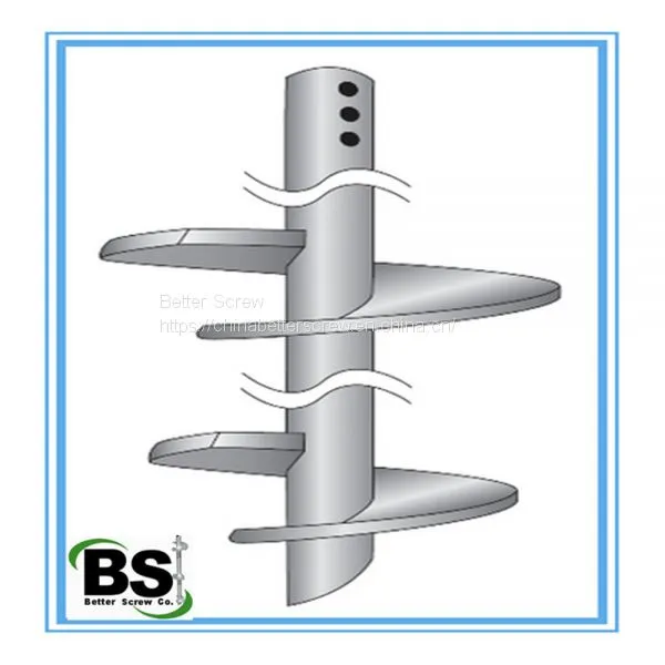 Foundation Screw Piles With Helical Brackets for Poland