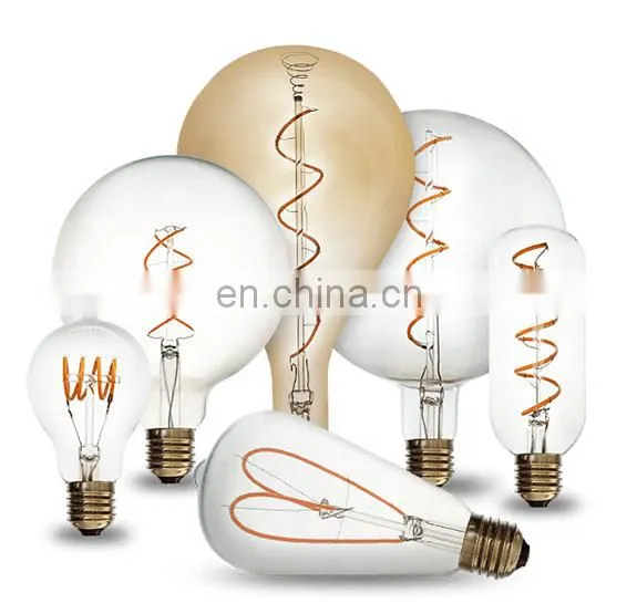 Tube Length 185mm/225mm/300mm Led Light Lamp T30 230V 4W/6W/8W E27 Led Vintage Filament Bulb