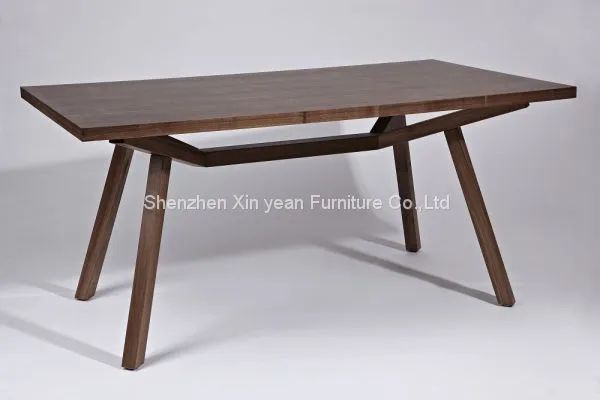 European classical dining room Luxury wooden rectangular dinning table