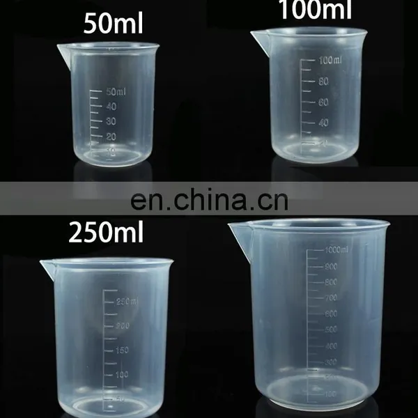 Laboratory Plastic Graduated Measuring Volumetric Beaker Cups photo-2
