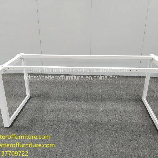 Office Desk Steel Frame Wooden Top Combination Office Workstation photo-2