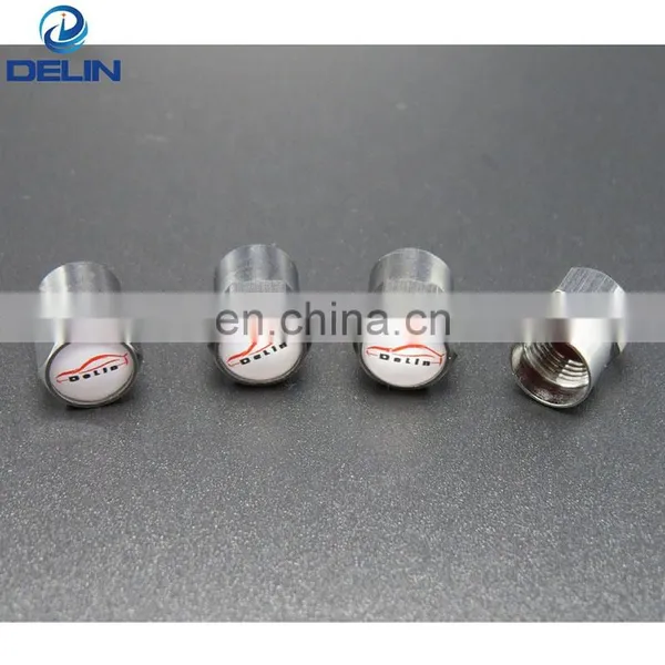 Car Brass Copper Tire Wheel Valve Stems Air Dust Cover Cap Customized Your Car Logo photo-3