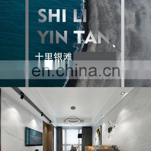 Infinite Continuous Pattern Elegant Grey Marble Thin Tiles, Marble Tiles For Wall and Floors JM88383D photo-4