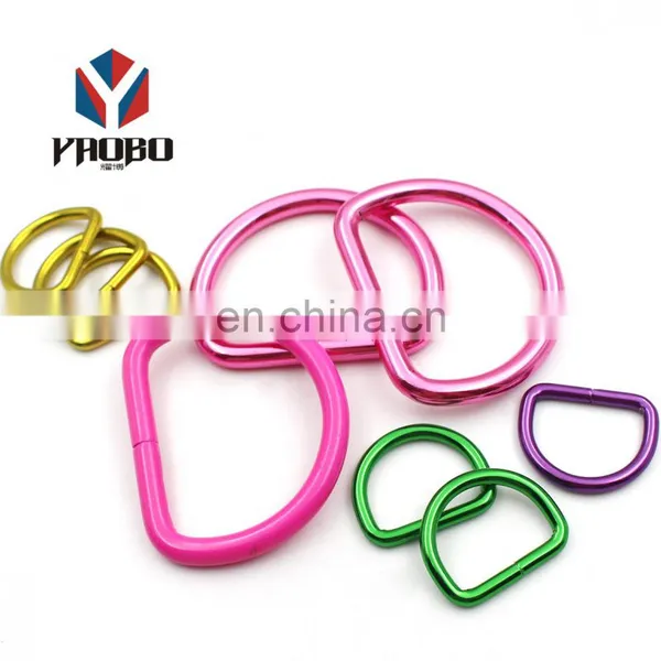 Fashion High Quality Bag & Strap & Collar & Leash Metal D Rings Pink photo-4