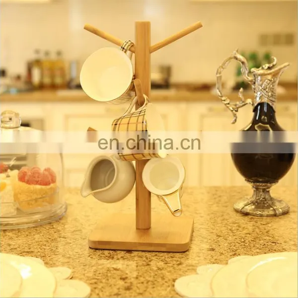 Wholesale Household Multi-layer Creative Tea Bamboo Coffee Cup Holder photo-2