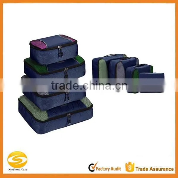 4 Set Packing Cubes,Travel Luggage Packing Organizers With Laundry Bag,high Quality Polyester Packing Cube for Travel Quality Choice