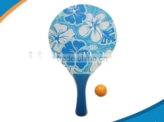 Summer Paddle Game Bat Set Beach Racket,Interesting Wooden Beach Bat and Ball Set,Promotional Wooden Beach Bat With Ball photo-5