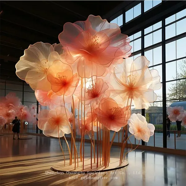 Large Paper Flower Custom Giant Simulation Flower Sculpture Fantasy Flower Device photo-2