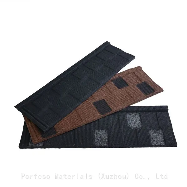 Roofing Sheet Galvanlume Stone Color Coated Metal Roof Tiles Factory Price 0.18-0.55mm photo-3
