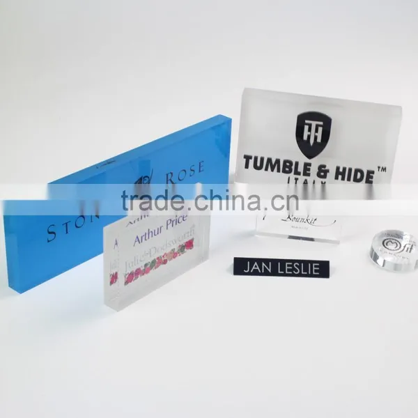 Clear Soild Acrylic Logo Block, Acrylic Photo Block Wholesale Quality Choice Most Popular photo-2