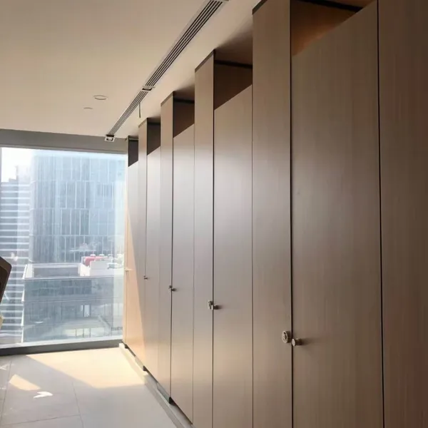 Modern Sports Center Floor Ceiling Mounted Modular Toilet Partitions Divider Cubicle Commercial Bathroom Partition Public Spaces photo-3