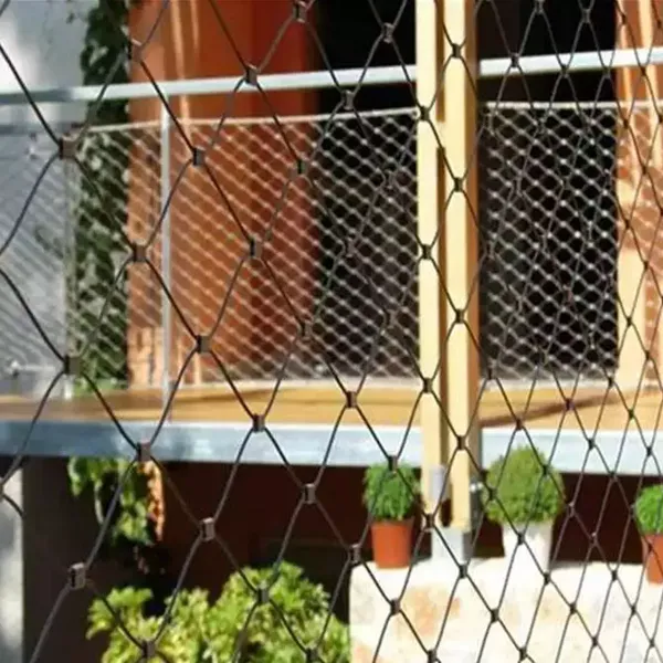 Stainless Steel Woven Rope Mesh Green Plant Climbing Trellis Wall Mesh for Garden