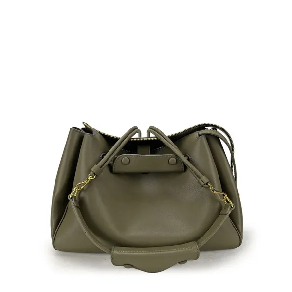 Cowhide Underarm Bag 2025 New Niche Design Large Capacity Vintage Slack Tote Bag Fashionable Women's One-shoulder Crossbody Bag photo-2