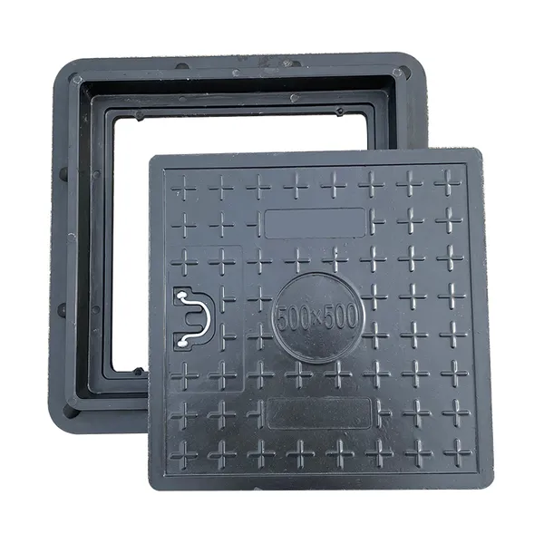 Square Composite Manhole Cover Drainage Sewer Grate photo-3