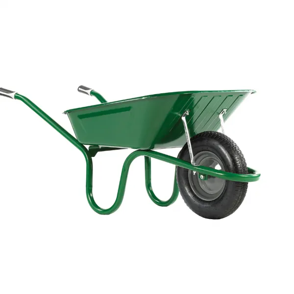 Industrial Garden Wheelbarrow With Solid Tire and Steel Frame photo-4