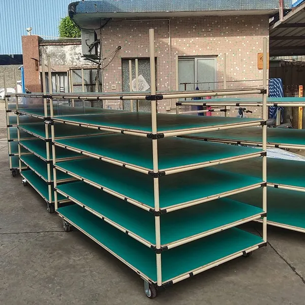Durable Industrial Metal Parts Turnover Trolley for Factory